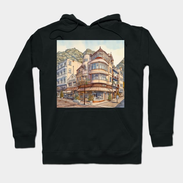 Anchorage city drawing Hoodie by ComicsFactory